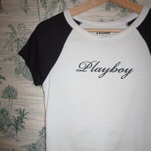Black & White PLAYBOY Baby Tee